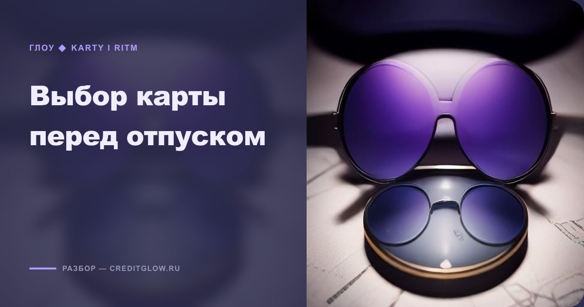 Выбор карты перед отпуском